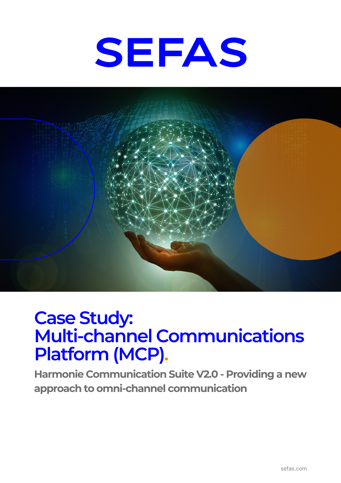 A person holding a Sefas HCS v2 brochure